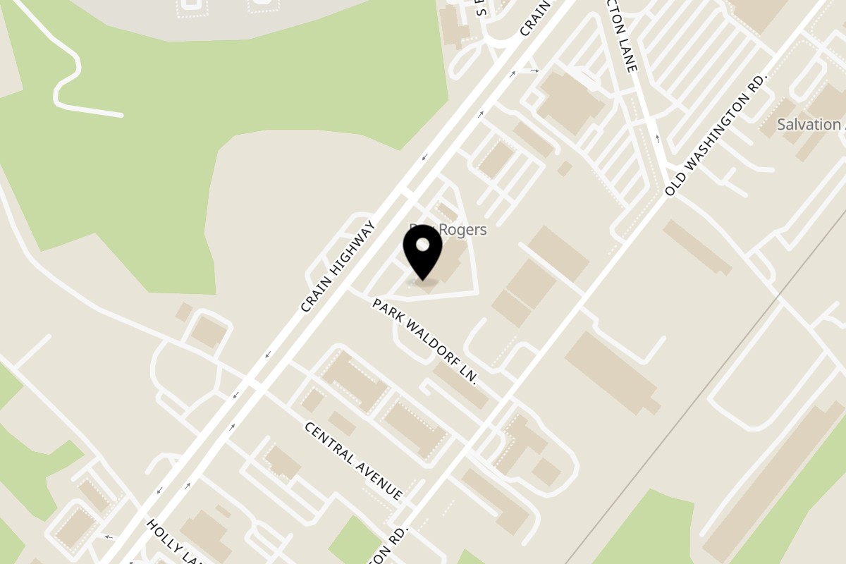 Map showing the location of Thai Palace MD on 2732 Crain Hwy in Waldorf